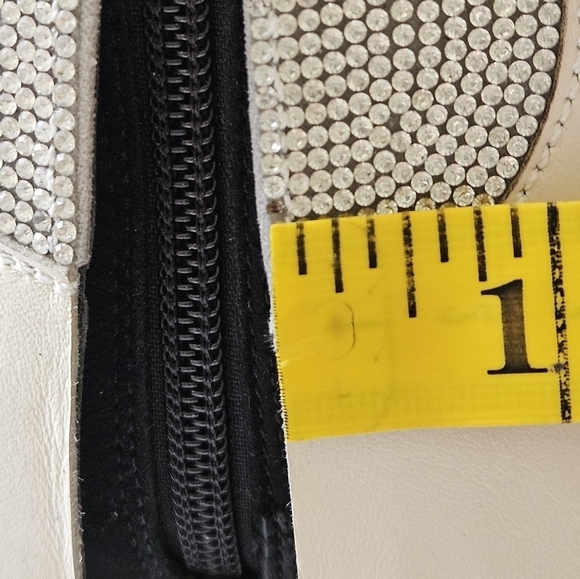 Gianni Bini ConleyTwo Western Rhinestone Flame Foldover Boot in Black Silver Sz6 - Picture 16 of 16